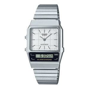카시오 시계 AQ-800E-7A 손목시계 남녀공용 듀얼타임 메탈밴드 전자시계 CASIO 정품