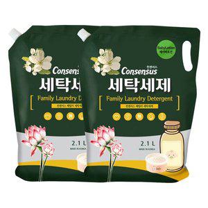 [컨센서스] 표준형 순한 세탁세제 베이비로션 2.1L(리필) x2개