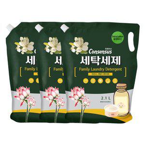 [컨센서스] 표준형 순한 세탁세제 베이비로션 2.1L(리필) x3개