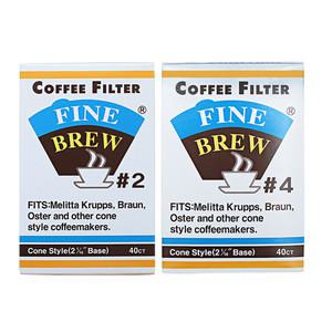 화인브루 FINE BREW 커피필터 여과지 (소형40매+대형40매) 커피 드립용