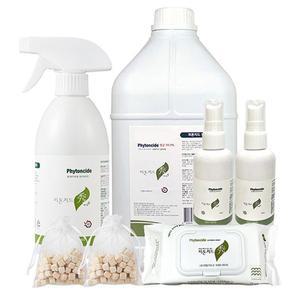 피톤치드수 편백수 탈취제 피톤치드 스프레이 4l+500ml + 휴대용 2개+편백칩2