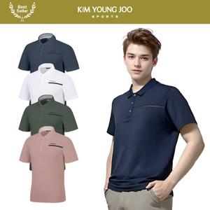 [김영주 골프]김영주스포츠 남성 PK스판 골프 티셔츠 MT1738
