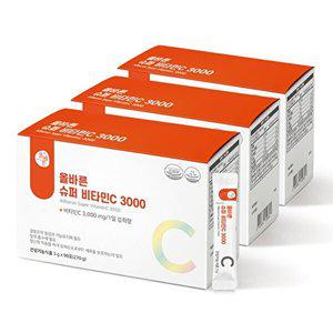 [올바른]올바른 슈퍼 비타민C 3000 90포 3박스 (총9개월분)