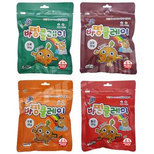 컬러 바핑 클레이 50g 지퍼 찰흙 점토 촉감놀이