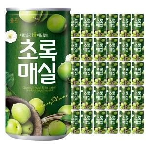 웅진 초록매실 180ml 30캔