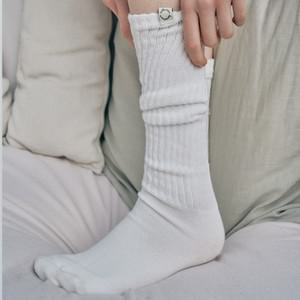 RIBBED LOOSE KNEE SOCKS - 4color