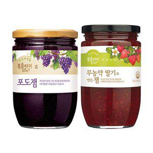 [기타]복음자리 포도잼 620g +무농약 딸기잼 500g