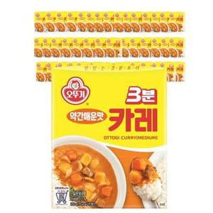 오뚜기 3분카레 약간 매운맛 즉석카레 200g 48개