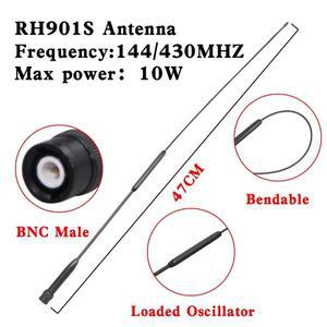 차량용볼 RH91S UHF VHF 듀얼 밴드 144 43MHz BNC 수 안테나 Moto ICOM IC-V8 0 V8E 2 5 워키토키