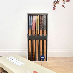 [기타]일본 LHVKRYFJ 프리미엄 젓가락 세트 5P(글로스)