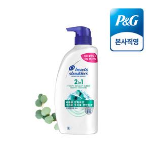 헤드앤숄더 2in1 가려운 두피케어 샴푸 컨디셔너 겸용 800ml 1개
