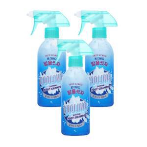 [기타] 발을씻자 알래스카 빙하수 쿨링 온더바디 코튼풋 풋샴푸 510ml 3개