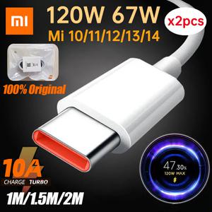 샤오미 USB C타입 케이블 터보 고속 충전기 Mi 15 14 13 12T Pro 12 11 Ultra Poco X6 X7 Redmi Note Black