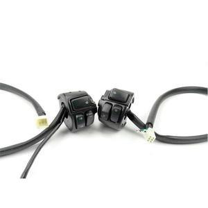 바이크 오토바이 블랙 핸들 바 방향 지시등 제어 스위치 XL883 Sportster VROD 소프테일 1 인치 25mm