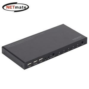 알티피아 NETmate 4K HDMI 2.0 4대1 KVM 스위치 USB) KVM스위치 KVM컨버터 PC전환스위치