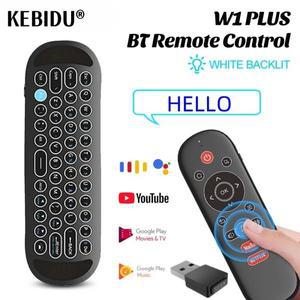 W1 PLUS 에어 마우스 리모컨 RF 무선 미니 키보드 스마트 자이로스코프 감지 안드로이드 TV 박스용 분실 방