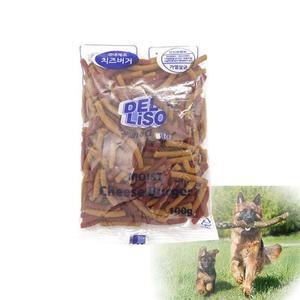 치즈버거 애견스틱 간식 트릿 강아지 모이스트 치즈버거 100g
