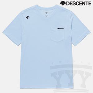 데상트 기능성 브이넥 반팔티 SP223UTS41 BLU