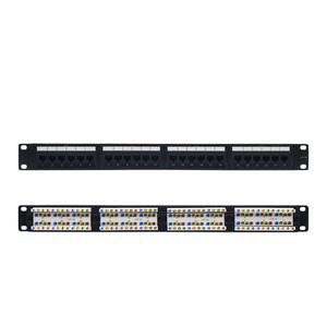 라인업시스템 LANSTAR Cat5E UTP 24포트 패치판넬 LS-EPLB-24P19N