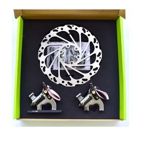 Juin Tech 플랫 마운트 디스크 브레이크 F1  유압 켈리퍼 로터  160mm 라인 풀 MTB CX 로드 초경량 315g 전