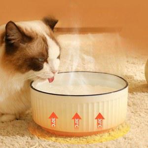 온수 물그릇 고양이 강아지 온도 급수 발열 디스펜서 그릇 흰색 반려동물 헤라클레스 급식기