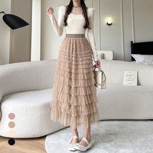 [카라]KARRA 밴딩쉬폰티어드스커트_A5M0230