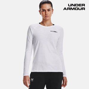 언더아머 여성 UA 스크립트 워드마크 긴팔 1374188-100.
