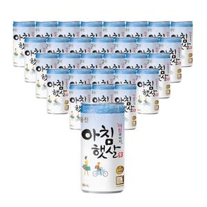 아침햇살 미니 캔 180ml 30개입 쌀 음료수 주스 어르신 시니어 요양원 간식