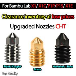 3D X1E CHT BAMBU 8MM 2/0 P1P CHT 0 6/0 엔드 서미스터 4/0 X1C P1S 핫 노즐 부품 프린터 X1