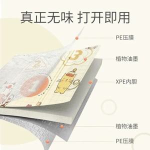 접이식 카펫 게임 활동 러그 가방  어린이 담요 XPE 폼 아기 놀이 매트  바닥 크롤링 패드 장난감 선물