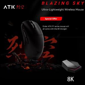 ATK F1 Ultimate 무선 마우스 PAW3950 전자 스포츠용 초경량 인체공학적 비다공성 게임용 36g