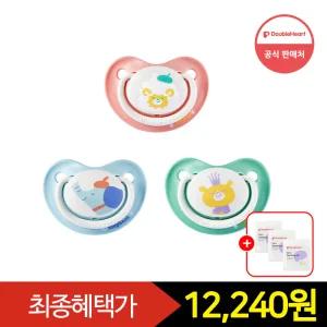 [즉시15+중복12%+Gift] 더블하트 디어프렌즈 통잠 쪽쪽이 1개+1개 (S/M/L/사이즈택1)+수딩젤 2ml 3개