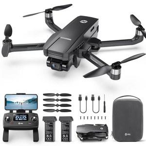 4K EIS 카메라가 장착된 홀리 스톤 HS720G 2축 짐벌 드론, 52분 비행 시간 2개 배터리, 브러시리스 모터, GPS 자동 리턴, 비디오 전송, 초보자를 위한 미니 접이식 드론