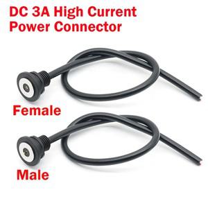 1pcs 2Pin DC 12V 3A 자석 스프링 장착 포고 핀 커넥터 22AWG 케이블 코드가있는 고속 충전 마그네틱