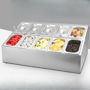 미니 반찬 냉장고 셀프바 대형2 쇼케이스 반찬보관함 10cm 진열대 구내 배식 샐러드