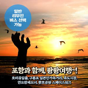 [경북] 포항 퐝퐝여행(호미곶일출,구룡포,스페이스워크,죽도시장) 무박여행 (일반/리무진버스)/서울경기出
