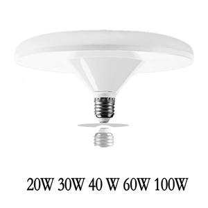 E27 LED 전구 220V UFO 램프 차가운 흰색 20W 30W 40W 60W 100W 봄빌라 앰플 가정용 조명