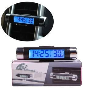 카홈 고품질 2 in 1 차량용 디지털 LCD 시계/온도 표시 전자 시계 온도계 차량용 디지털 시간 시계 차량용