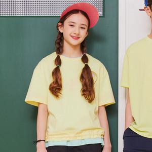 [오션스카이] [2color]여아 스트링 크롭 티셔츠