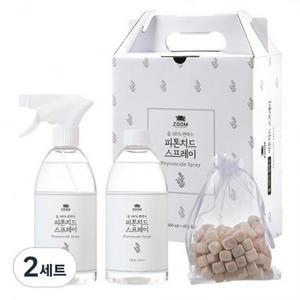 줌100%편백수 피톤치드 스프레이 500ml+리필500ml+편백칩증정 세트 2세트
