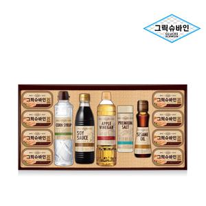 그릭슈바인 복합 7호 4박스(캔햄120g*8+물엿+진간장+사과식초+천일염+참기름)