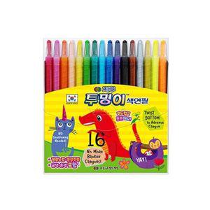 지구 투명이 색연필 소모품 16색(샤프식)