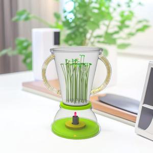LED 트로피 새싹키우기 무순 씨앗 수경재배 식물기르기 키우기 재배기 어린이 화분 교구