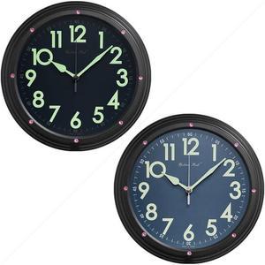 GB5247모던a 야광 무소음 핑크큐빅 메탈 벽시계 25cm 블랙
