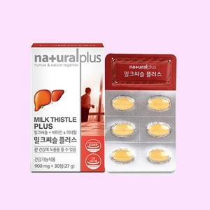 내츄럴플러스 밀크씨슬 플러스 비타민 미네랄 30정