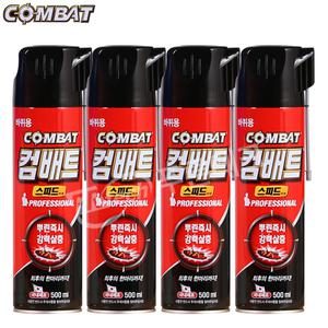 컴배트 스피드 에어졸 500ml x 4개
