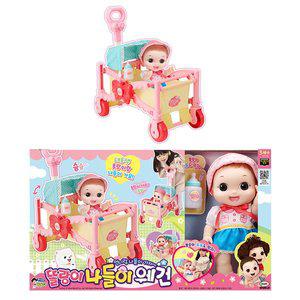 [기타]똘랑이 나들이 웨건 똘똘이 유모차 인형놀이 역할놀이 아기인형 완구 선물