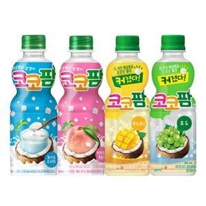 [한번에먹자] 코코팜 300ml 4종 (포도+망고+피치+화이트요구르트) 각 6개 / 총 24개