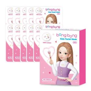 [유통기한 임박] 봉봉프렌즈 비비 어린이 마스크팩, 10개입, 1개