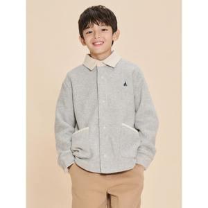 [BEANPOLE KIDS] 플리스 칼라 재킷  라이트 그레이 (BI4841U052)